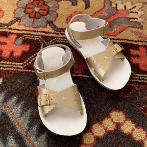 Saltwater Sandals Sweetheart Hoy Sun Sand Gold 8